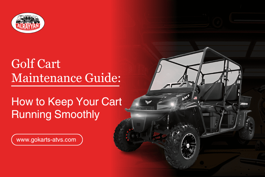 Golf cart maintenance, Golf car with maintenance guide